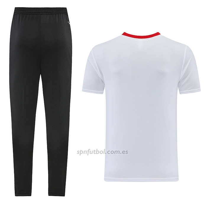Chandal del Manchester United Manga Corta 2023-2024 Blanco